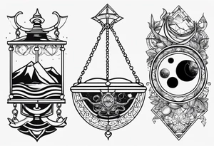 Libra and Pisces and Scorpio tattoo idea