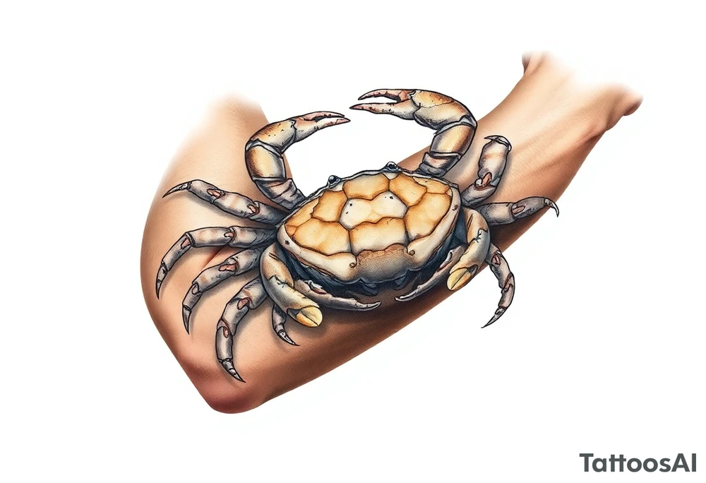 honey comb, crabs tattoo idea