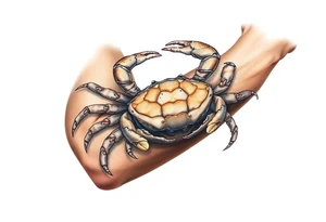 honey comb, crabs tattoo idea