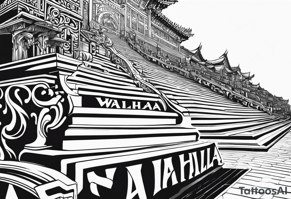 Valhalla gates steps tattoo idea