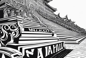 Valhalla  gates steps tattoo idea