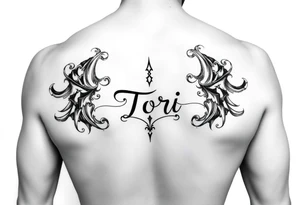 Tori monogram tattoo idea