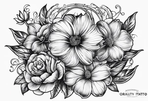 Muscular old honey nadger tattoo idea