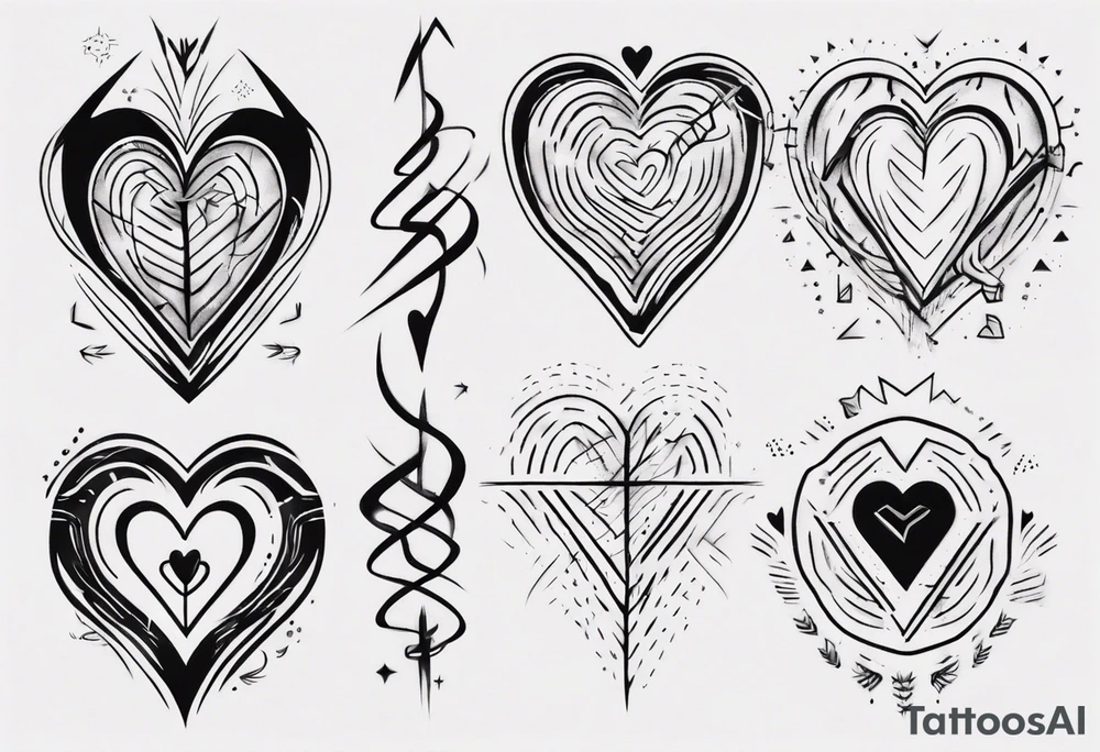 heart signal tattoo idea