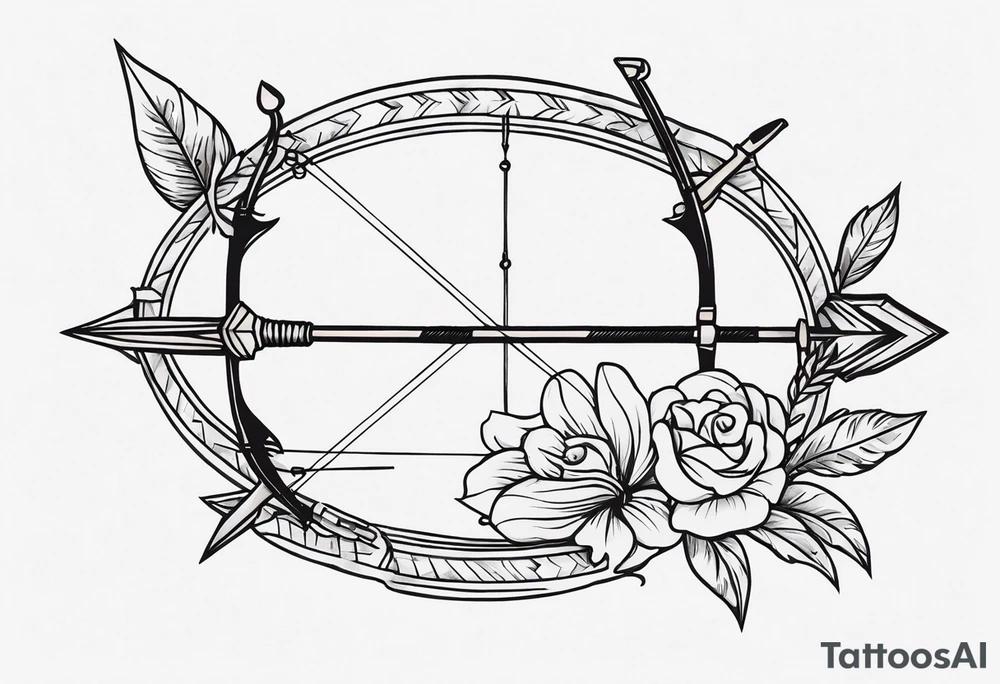 bow and arrow tattoo idea
