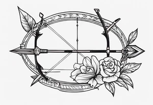 bow and arrow tattoo idea
