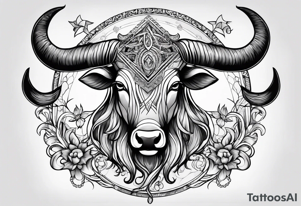 Gemini taurus zodiac symbols
combined tattoo idea
