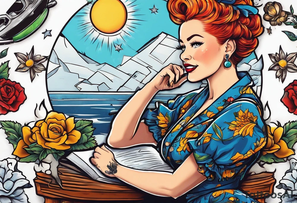 miss frizzle with tattoos tattoo idea