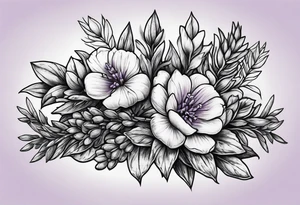 Lavender bundle tattoo idea