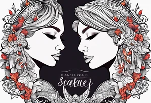 Matching couple tattoo idea
