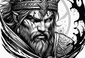 Warrior
Fighting
Bloody tattoo idea