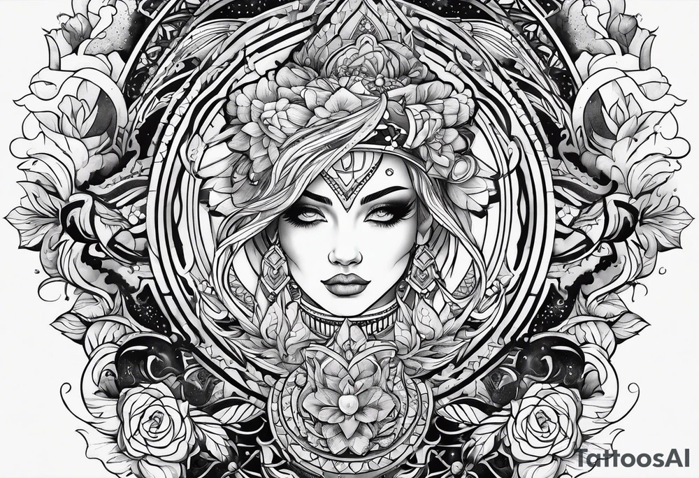 Cosmic tattoo idea