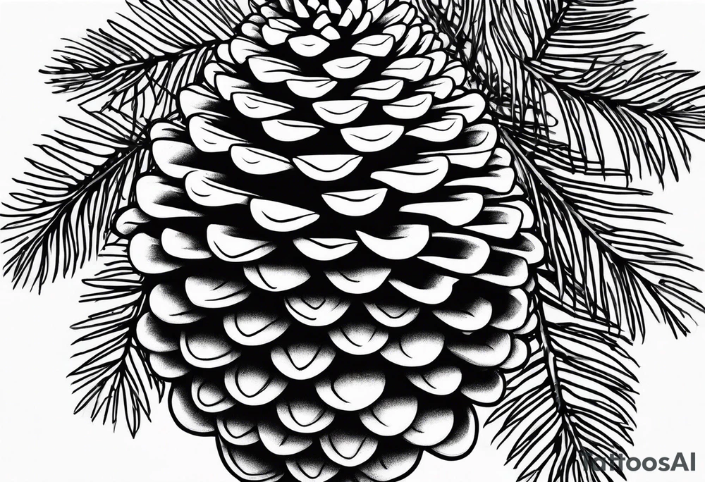 Pine cone tattoo idea