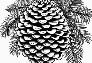 Pine cone tattoo idea