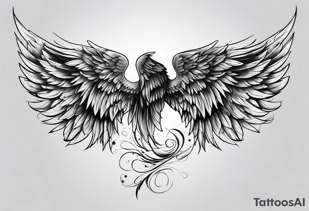 angel wing tattoo idea