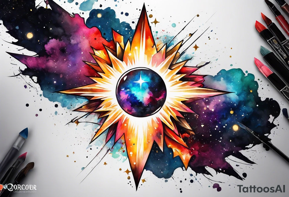 Supernova tattoo idea