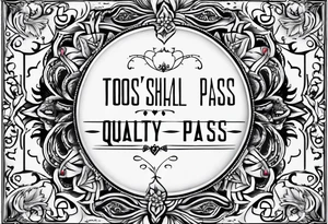 This too shall pass written tattoo idea