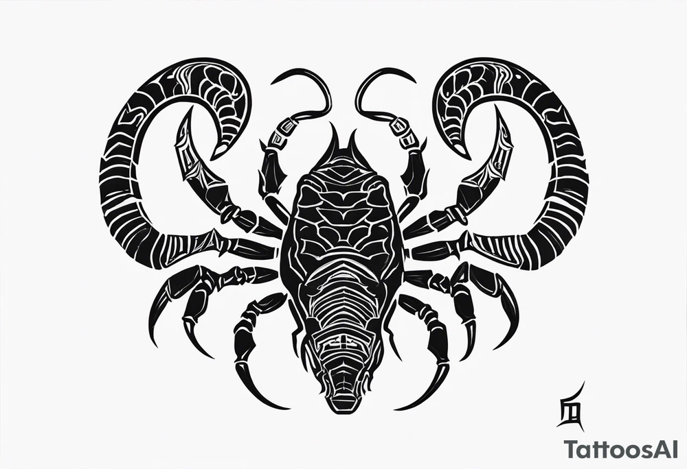 scorpio tattoo idea