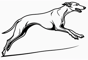 Running greyhound tattoo idea