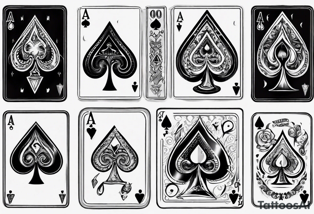 ace of spades tattoo idea