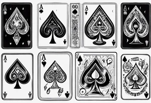 ace of spades tattoo idea