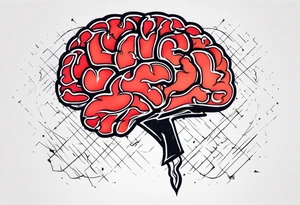 brain war against yourself tattoo idea