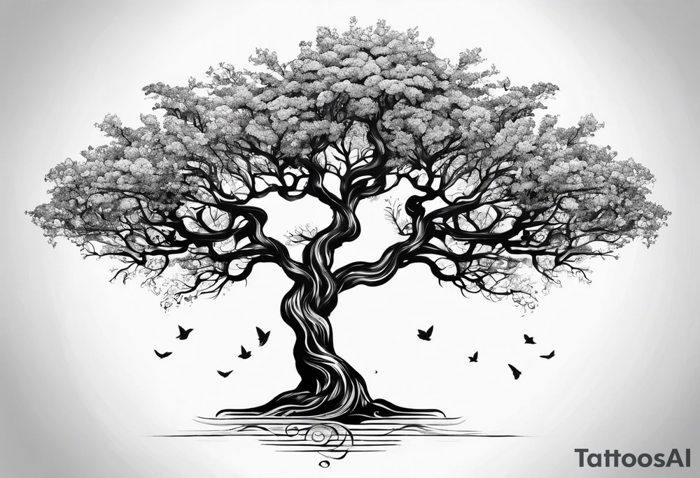 Byte tree for forearm tattoo idea