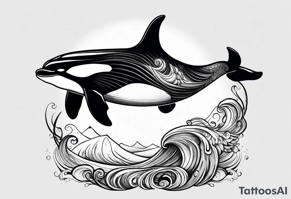 Orca tattoo idea