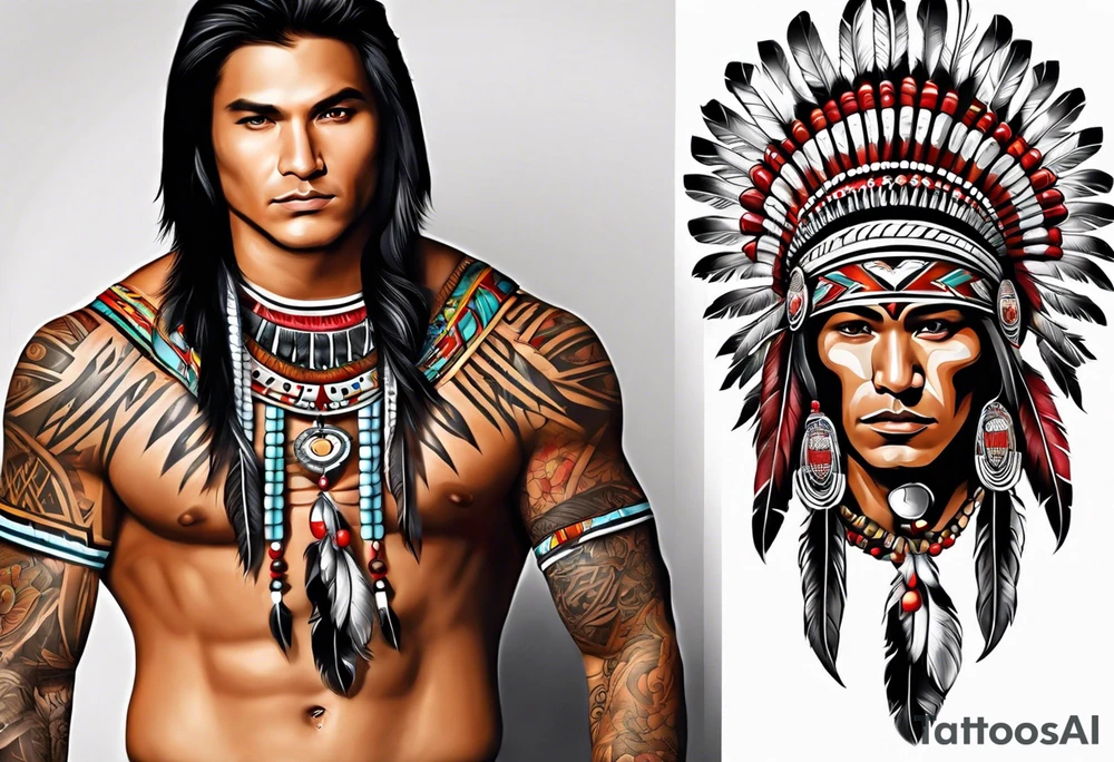 Cherokee Indian for male tattoo idea