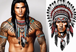Cherokee Indian for male tattoo idea