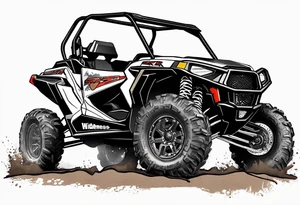 wilderness 4x4 trail with polaris rzr off road vehicles sling mud tattoo idea
