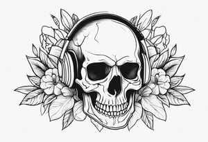 Detailed Skull tattoo idea