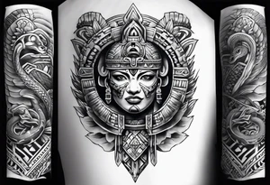 aztec snake 

sleeve tattoo idea