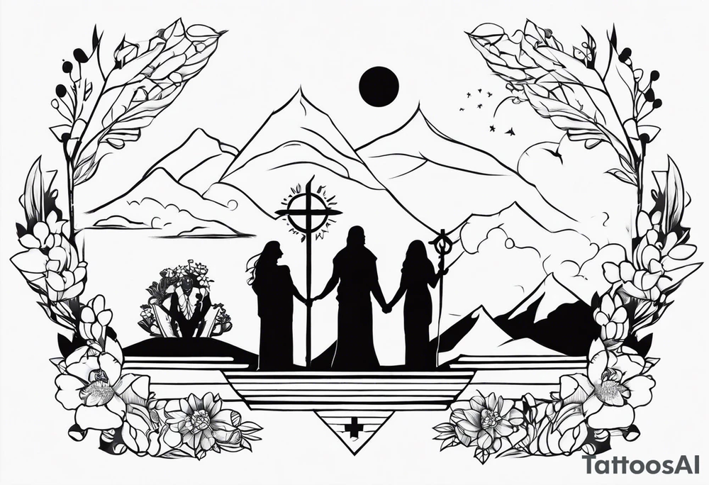 Família e Deus tattoo idea