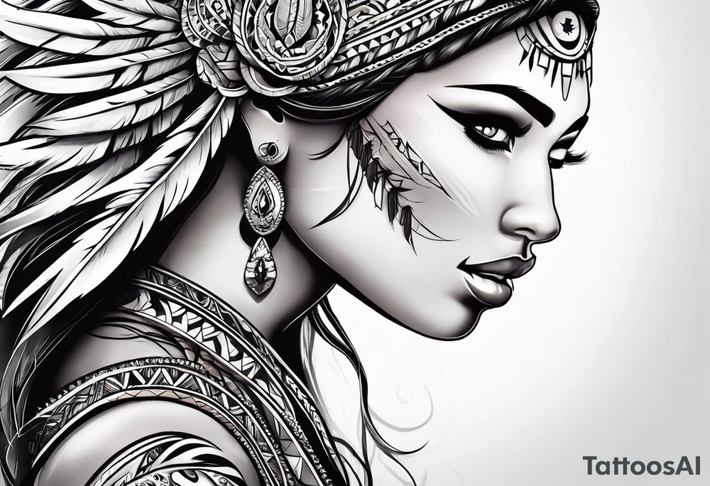 white natives couples tattoo tattoo idea