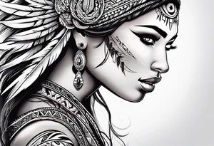 white natives couples tattoo tattoo idea