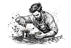 Coffee barista tattoo idea