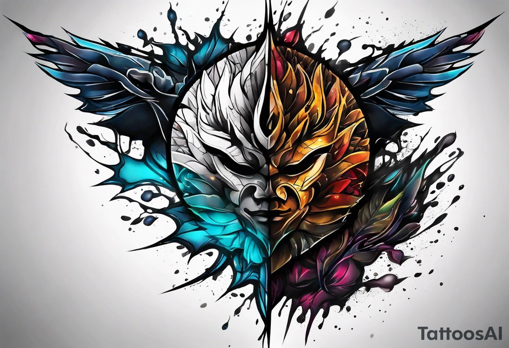 Ripped skin mark tattoo design tattoo idea