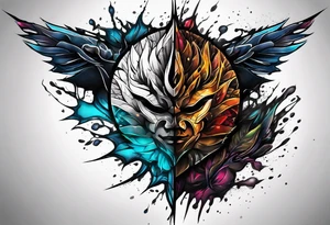 Ripped skin mark tattoo design tattoo idea