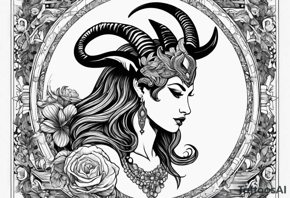 Capricorn and includes the letters sjy tattoo idea