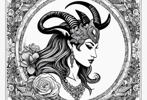 Capricorn and includes the letters sjy tattoo idea