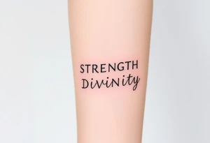 STRENGTH
DIVINITY tattoo idea