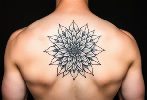 Dahlia mandala tattoo idea