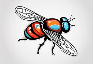 fly tattoo idea
