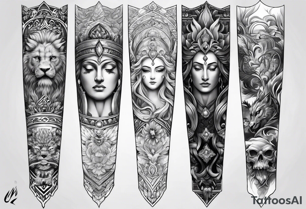 Own god forearm tattoo idea