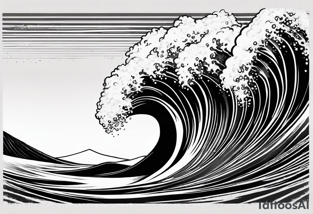 wave;
"come what may"; outside forearm not an oval tattoo idea
