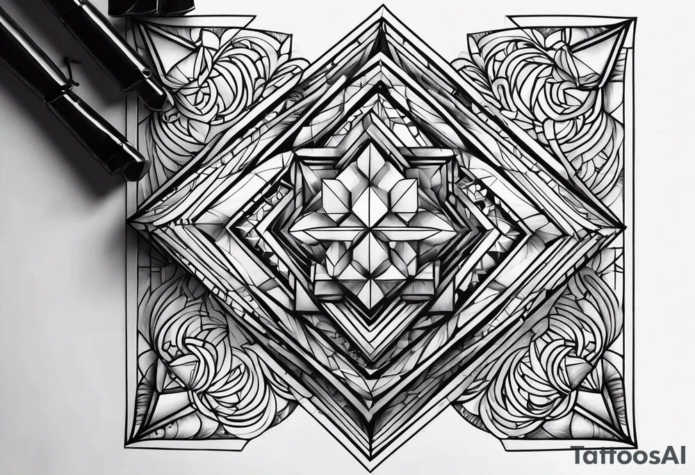 rhombic tattoo idea