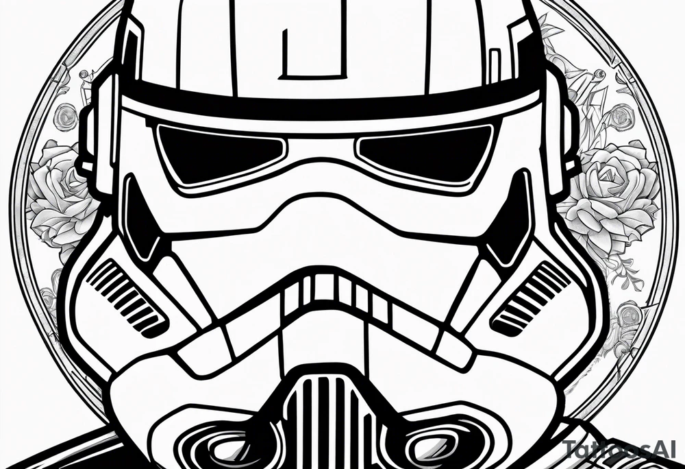 Star Wars, Captain Rex, Pistols drawn, Phoenix Squadron Helmet, tattoo idea