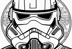 Star Wars, Captain Rex, Pistols drawn, Phoenix Squadron Helmet, tattoo idea