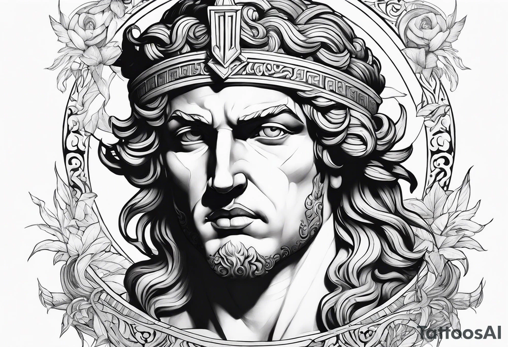 Greek god tattoo idea